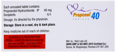 Propenol 40 Tablet 10